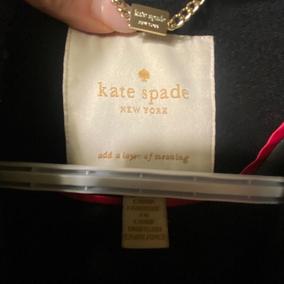 Kate Spade Black Trench Coat - Picture 3 of 3